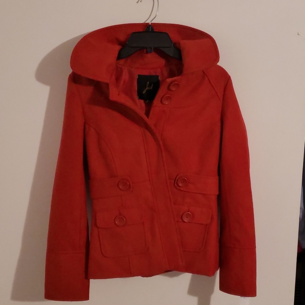 Jack womens red hoodie jacket ( size m)